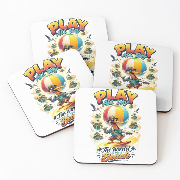 Item preview, Play All Day Pelican Surfer designed and sold by Sovereign Supply Co..