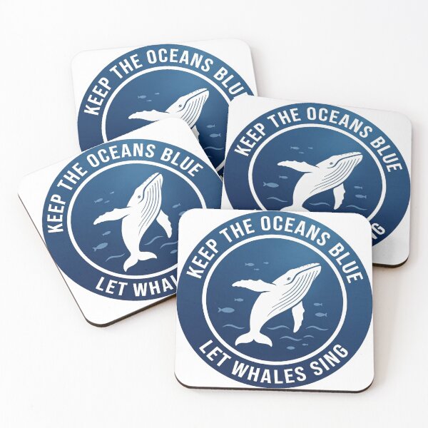 Item preview, Keep The Oceans Blue Whale designed and sold by maniacdesignz11.