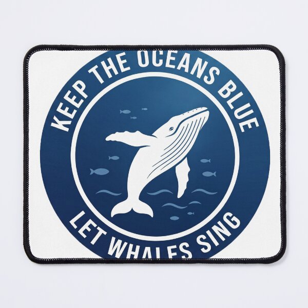 Item preview, Keep The Oceans Blue Whale designed and sold by maniacdesignz11.