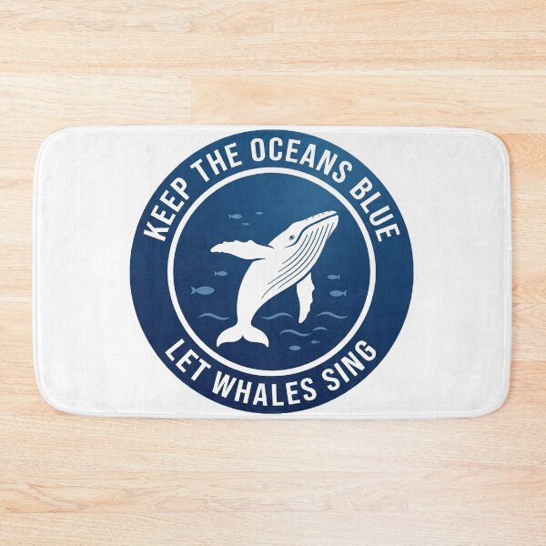 Item preview, Keep The Oceans Blue Whale designed and sold by maniacdesignz11.
