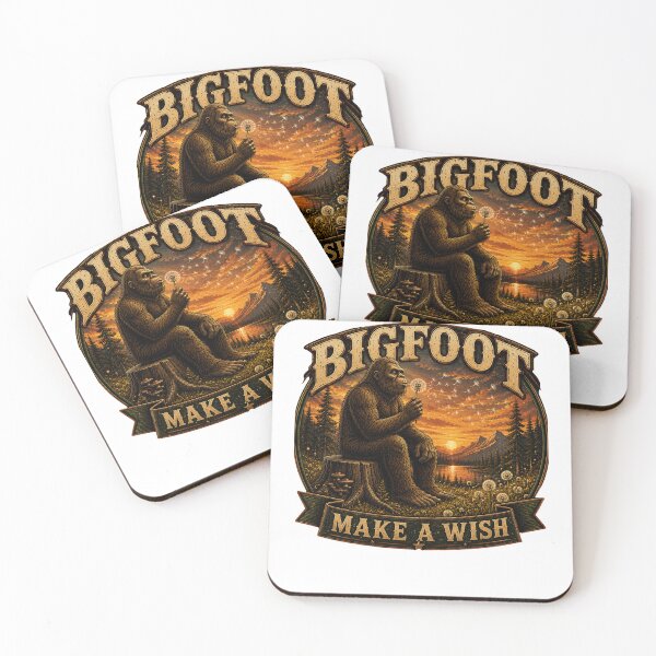 Item preview, Bigfoot Make A Wish Vintage Sasquatch Nature Sunset Shirt designed and sold by Masloshop.