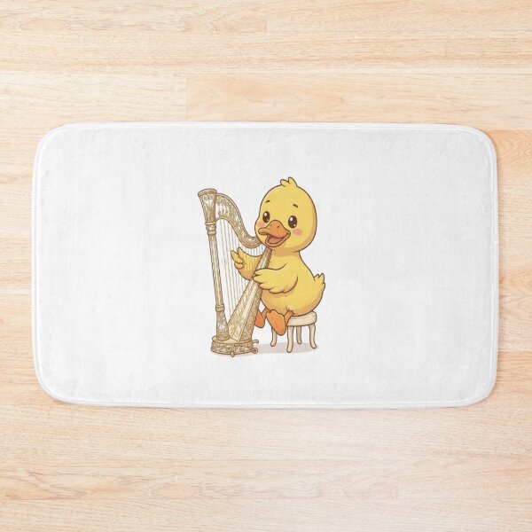 Item preview, Cute Duck Playing Elegant Harp designed and sold by Ella_Sketch.