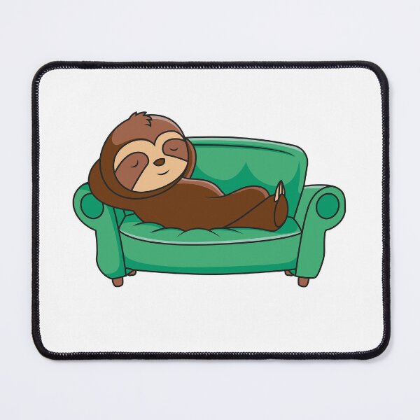Item preview, Cute Sleeping Sloth on Cozy Couch designed and sold by سله أرت.