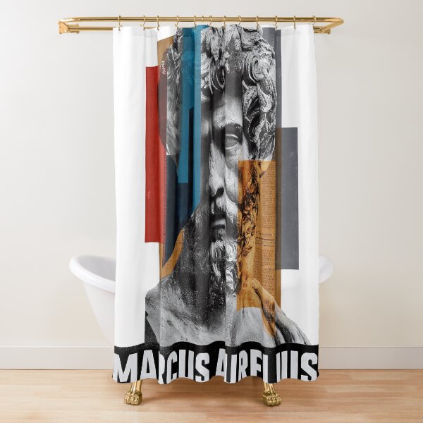 Item preview, Marcus Aurelius Stoic Portrait - Roman Emperor Abstract Collage Art designed and sold by OzzFrequency.