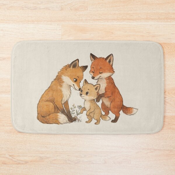 Item preview, Whimsical Fox Family Storybook Watercolor designed and sold by WikaKowalczyk.