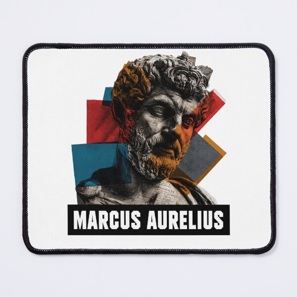 Item preview, Marcus Aurelius Stoic Portrait - Roman Emperor Abstract Collage Art designed and sold by OzzFrequency.