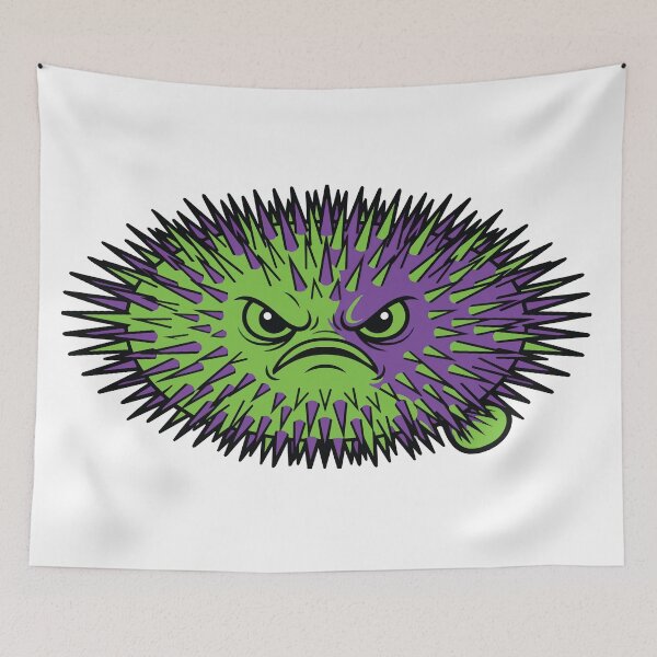 Item preview, Too Peoply Neon Pufferfish Introvert Humor designed and sold by Arc2020.