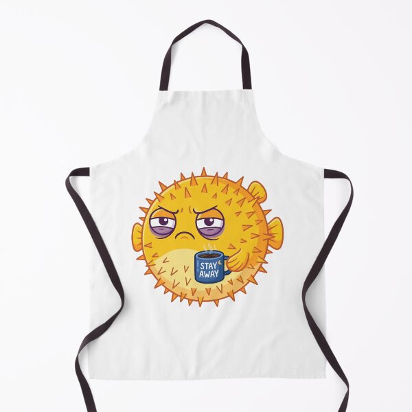 Item preview, Grumpy Morning Pufferfish Needs Coffee designed and sold by Arc2020.