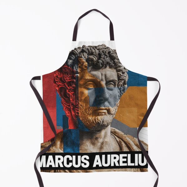 Item preview, Marcus Aurelius Stoic Portrait - Roman Emperor Abstract Collage Art designed and sold by OzzFrequency.