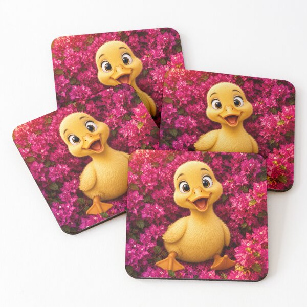 Item preview, Adorable Duckling in Pink Bougainvillea designed and sold by Rohan132.