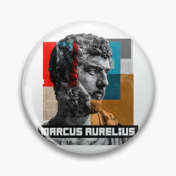 Item preview, Marcus Aurelius Stoic Portrait - Roman Emperor Abstract Collage Art designed and sold by OzzFrequency.