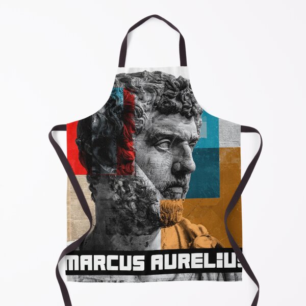 Item preview, Marcus Aurelius Stoic Portrait - Roman Emperor Abstract Collage Art designed and sold by OzzFrequency.