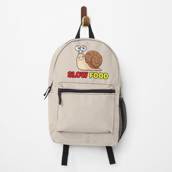 Item preview, Slow Food Funny Snail Illustration – Fast Food Parody Humor Design 3 designed and sold by WordPlayStudio.