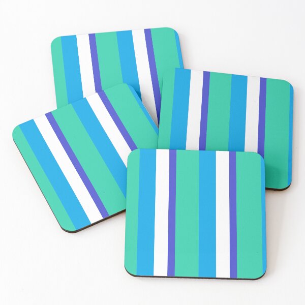 Item preview, Aqua Stripes designed and sold by MaxExodusCrafts.