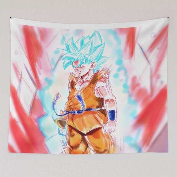 Item preview, Going SSJ- Kaio-ken Goku Blue designed and sold by markclarkii.