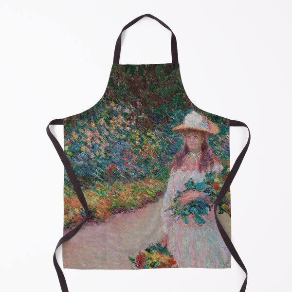 Item preview, romantic Impressionist painting of a woman in a garden designed and sold by SENSIBILITY2020.