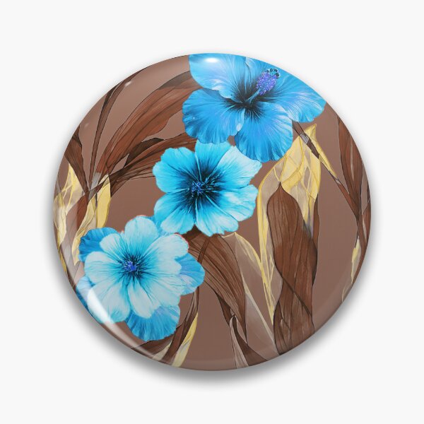 Item preview, Blue Hibiscus Floral Pattern designed and sold by imaniko.
