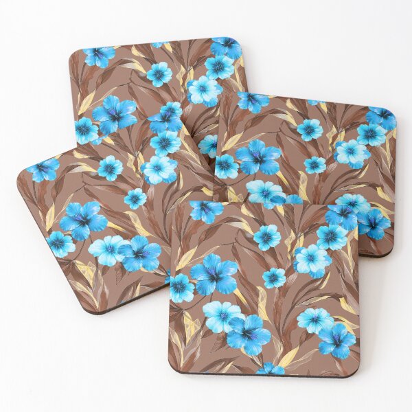 Item preview, Blue Hibiscus Floral Pattern designed and sold by imaniko.