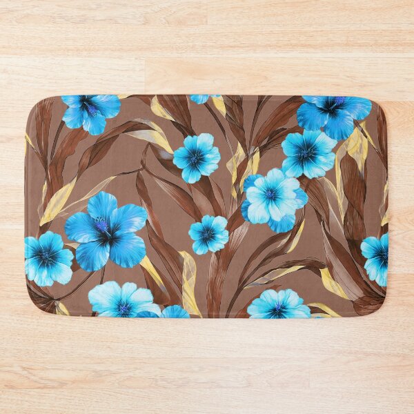 Item preview, Blue Hibiscus Floral Pattern designed and sold by imaniko.