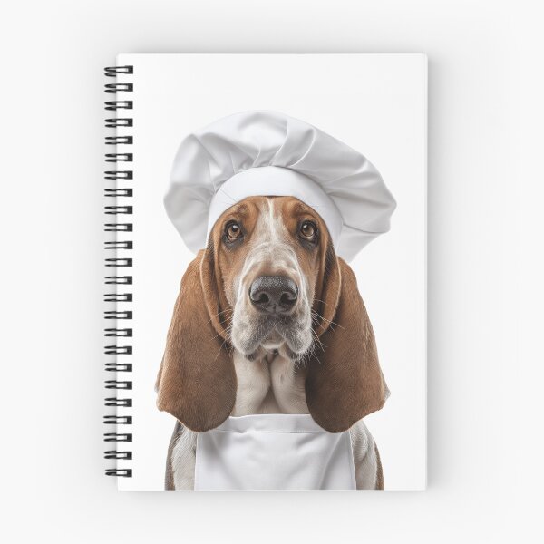 Item preview, Funny Basset Hound Dog Chef Realistic Animal Cooking Humor Art designed and sold by LazyOwlStore.