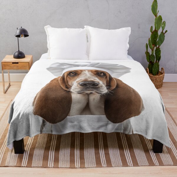 Item preview, Funny Basset Hound Dog Chef Realistic Animal Cooking Humor Art designed and sold by LazyOwlStore.