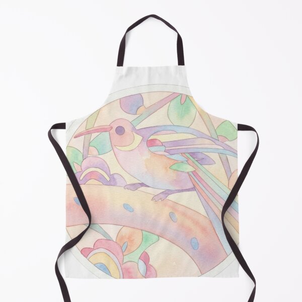 Item preview, Korean Traditional Pastel Bird Circle Watercolor Pattern designed and sold by Yiruda-Art.