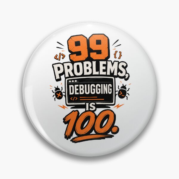 Item preview, 99 Problems Debugging Is 100 Funny Programmer T-Shirt designed and sold by Cute N' Nerdy.