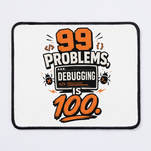 Item preview, 99 Problems Debugging Is 100 Funny Programmer T-Shirt designed and sold by Cute N' Nerdy.