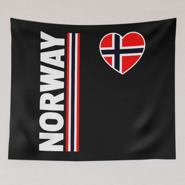 Item preview, Norway Norwegian Flag Heart National Pride Heritage Travel designed and sold by LeoSnarf.