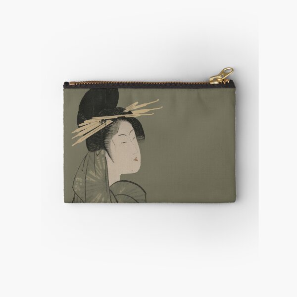 Item preview, Japanese Geisha - Modern Ukiyo-e Portrait - Japandi, Sage Green designed and sold by Black Swallow.