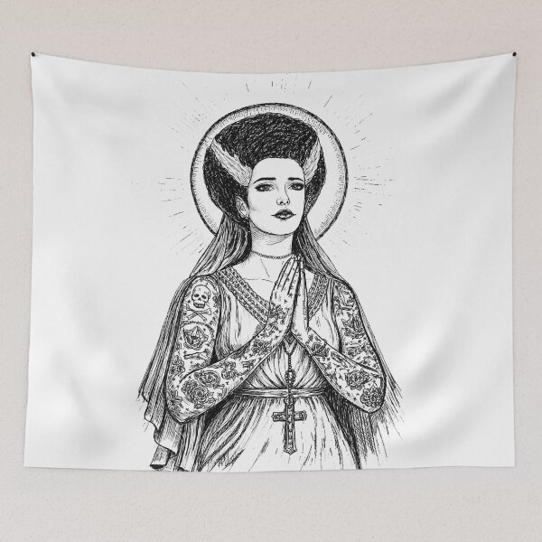 Item preview, Saint Bride of Frankenstein designed and sold by PopFright Art Company .
