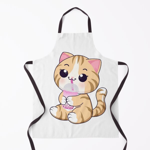 Item preview, Kawaii Tiger Drinking Bubble Tea designed and sold by daphsam.
