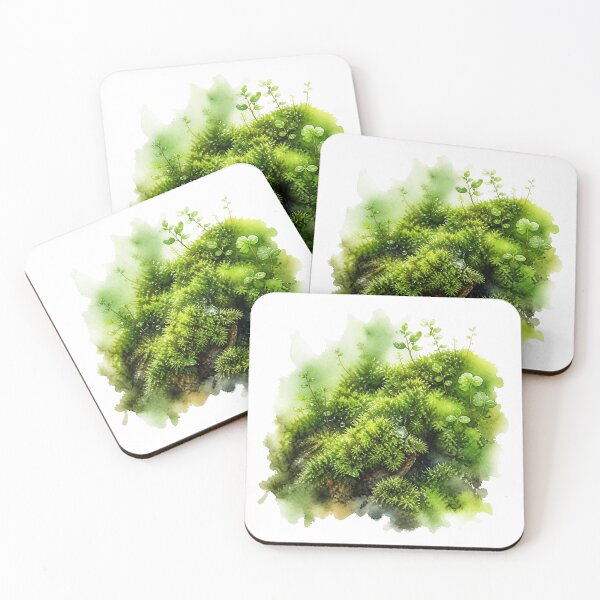 Item preview, Moss watercolor designed and sold by uunaa.