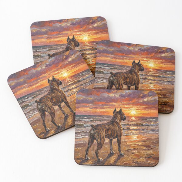 Item preview, Beach Days – Brindle Boxer designed and sold by AjaTrier.