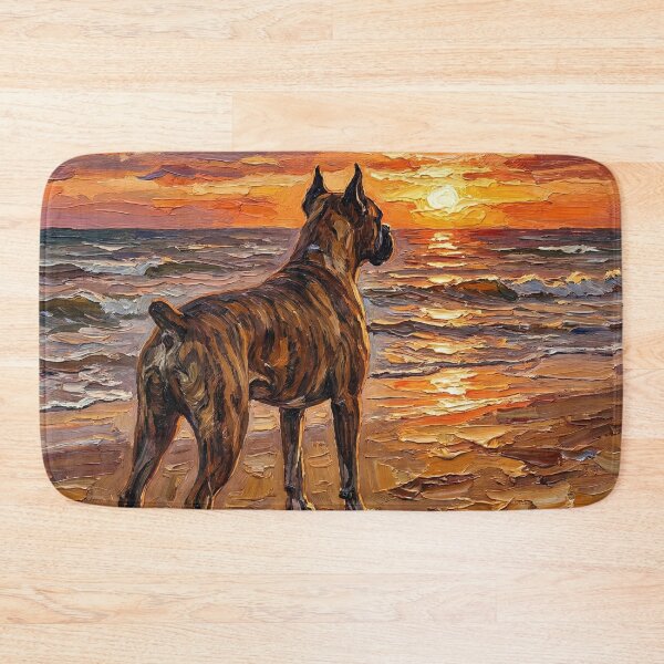 Item preview, Beach Days – Brindle Boxer designed and sold by AjaTrier.