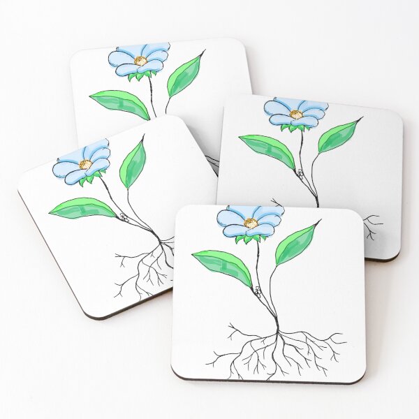 Item preview, Blue Flower Sketch Digital Illustration designed and sold by BOKEbyTC.