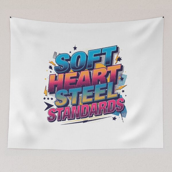 Item preview, Soft Heart Steel Standards. Bold Mindset Quote.vSelf Worth & Confidence Typography designed and sold by Aarvya Fashion Club ( A.F.C ).