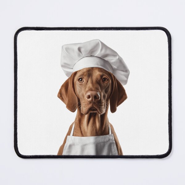 Item preview, Funny Vizsla Dog Chef Realistic Animal Cooking Humor Art designed and sold by LazyOwlStore.