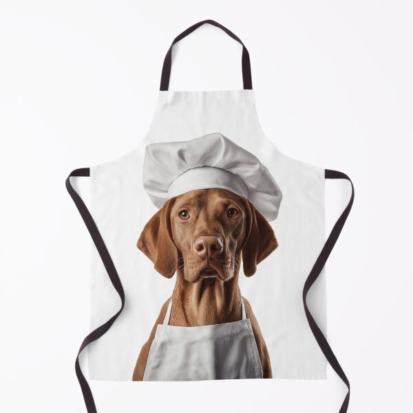 Item preview, Funny Vizsla Dog Chef Realistic Animal Cooking Humor Art designed and sold by LazyOwlStore.