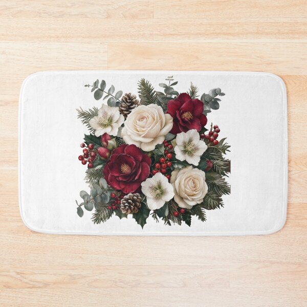 Item preview, Winter Floral | Elegant Frosted Botanical Flowers Nature Art T-Shirt designed and sold by rushaib.
