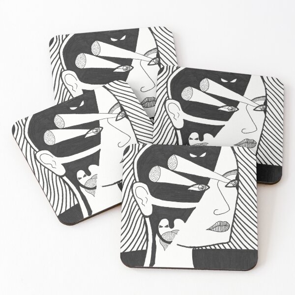 Item preview, Introspection Clean Black White Marker Drawing  designed and sold by BOKEbyTC.