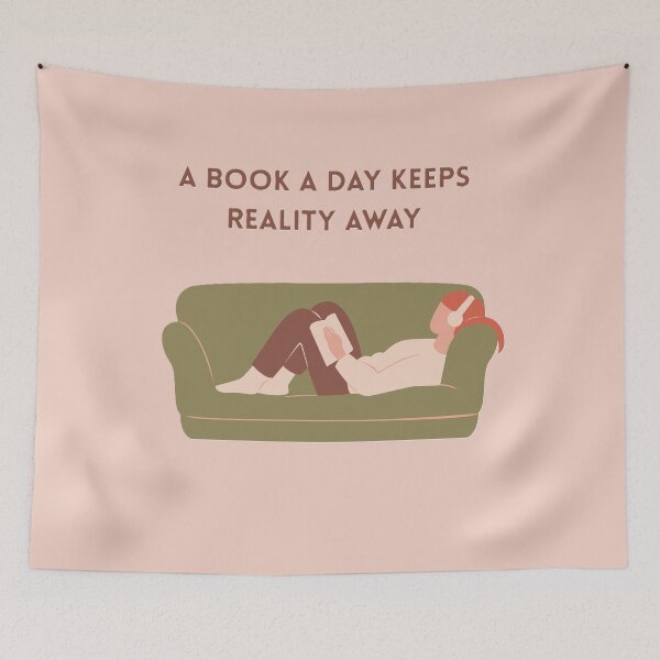 Item preview, A book a day keeps reality away designed and sold by creativityisfun.