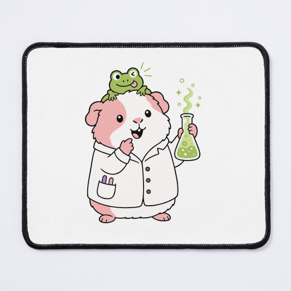 Item preview, Lab Guinea Pig Scientist with Frog and Flask designed and sold by teeperfect.