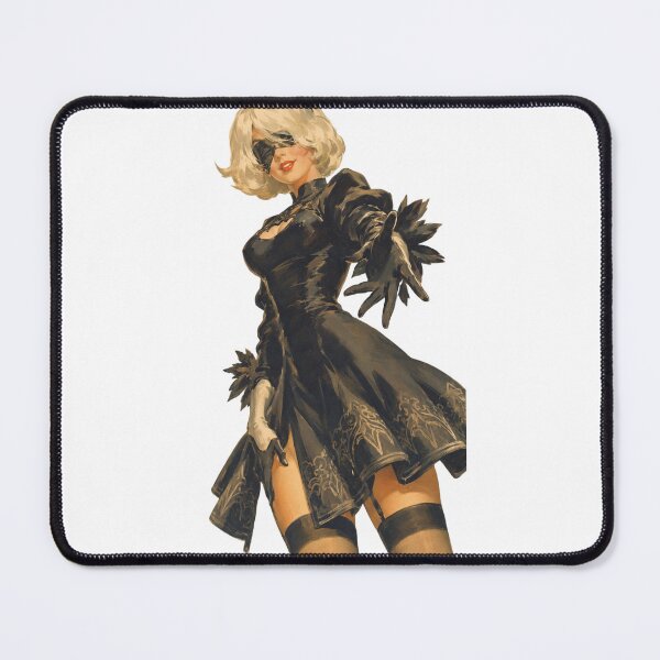 Item preview, Copy of Retro Android Pin-Up Inspired by 2B – Vintage Sci-Fi Glamour designed and sold by Cosplayvintage.