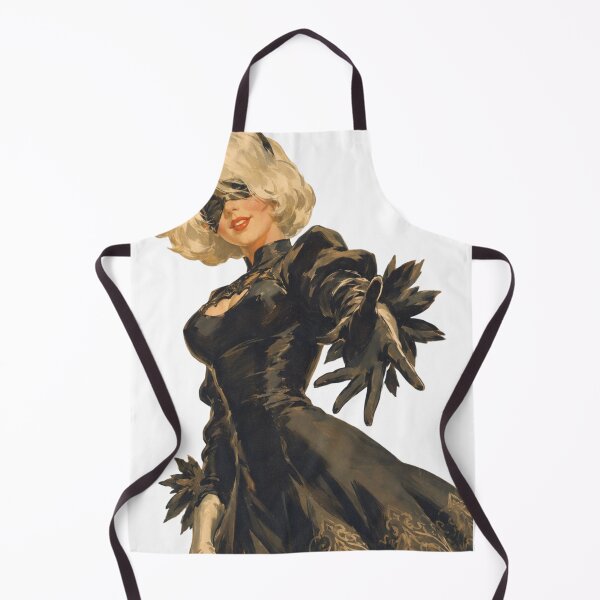 Item preview, Copy of Retro Android Pin-Up Inspired by 2B – Vintage Sci-Fi Glamour designed and sold by Cosplayvintage.