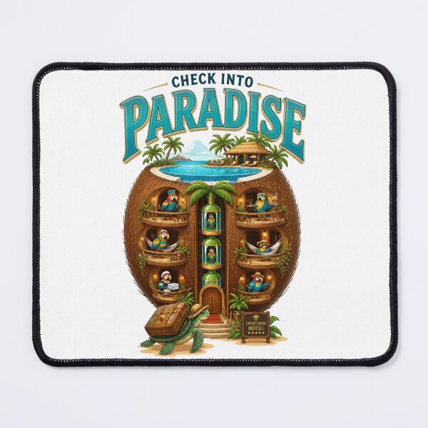 Item preview, Check Into Paradise Coconut Resort designed and sold by Sovereign Supply Co..