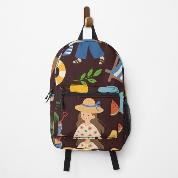 Item preview, Summer Beach Girl Vacation Illustration designed and sold by Teenidesign .