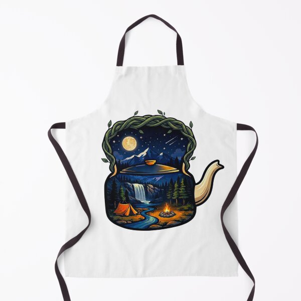Item preview, Cozy Camping Teapot Illustration designed and sold by Gabe1983.