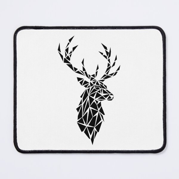 Item preview, Black Geometric Deer designed and sold by Espyr.Art.