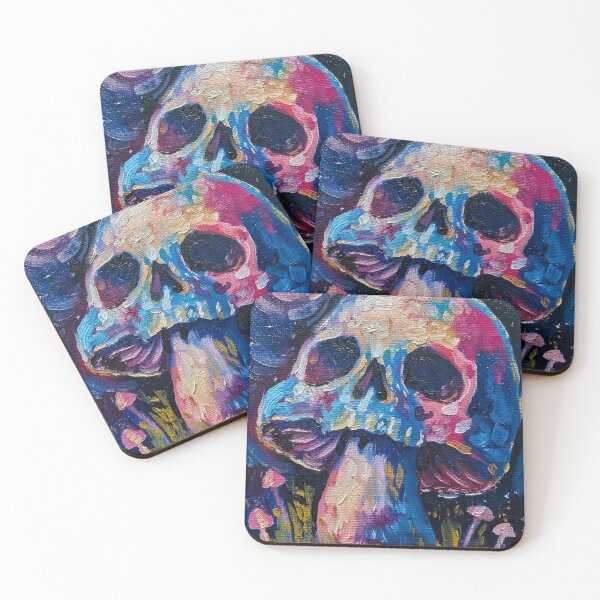 Item preview, Mushroom Moon Skull designed and sold by Doug Paints.